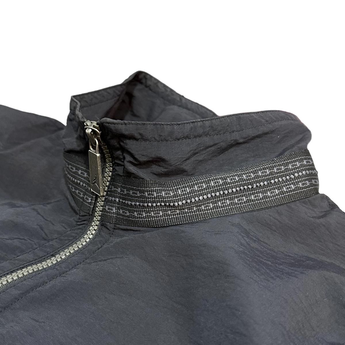 90s NIKE AIR JORDAN Logo Nylon Jacket 黒 XL ナイキ エアジョーダン