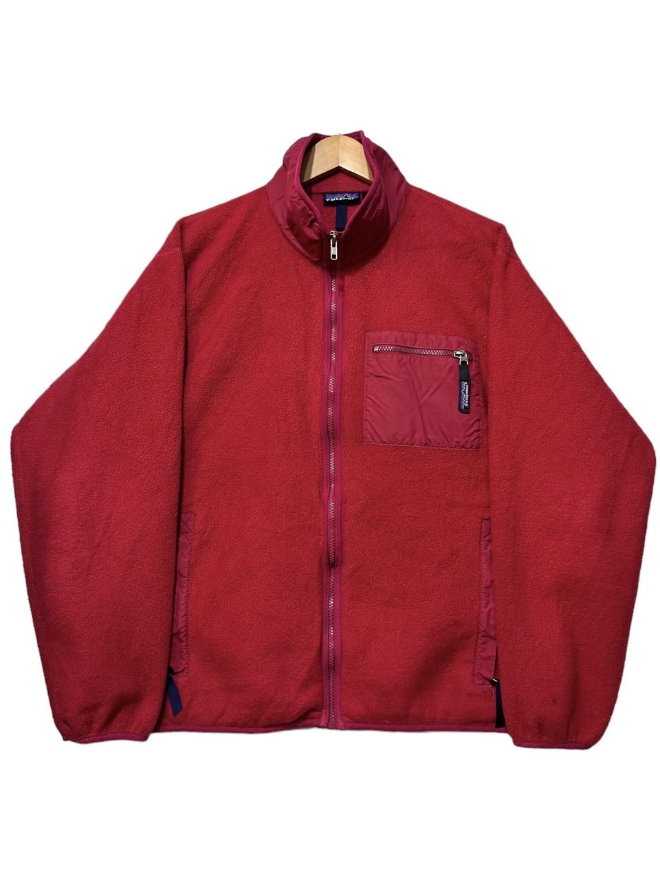 USA製 91年 pataginia Synchilla Jacket 赤 L 90s パタゴニア シンチラ