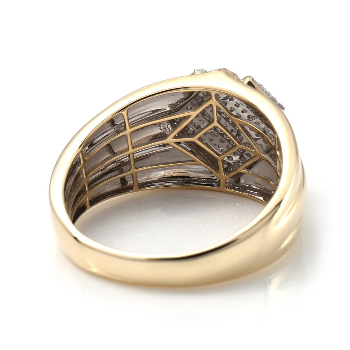 ダイヤモンド 10K イエローゴールド リング 21号 A0326125-YG