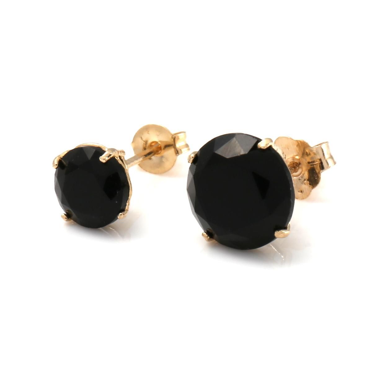 14K イエローゴールド ソリティアピアス 5mm-7mm - AVALANCHE OFFICIAL