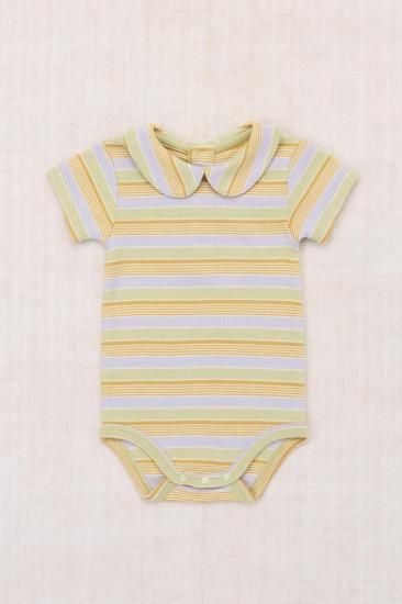 Misha and Puff Baby Petit Lap Tee - Mist Avenue Stripe - LILY
