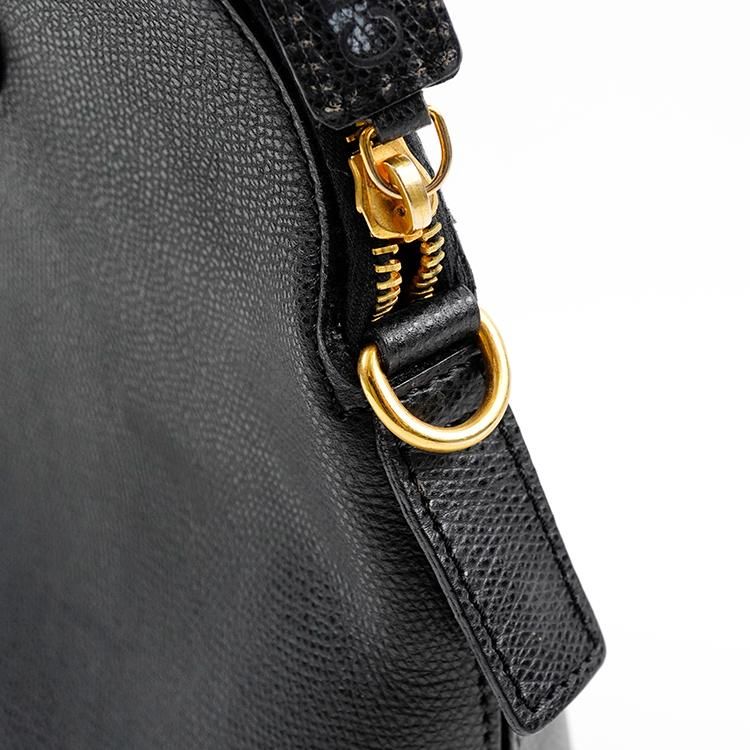 ボリード型レザーハンドバッグ ブラック ヴィンテージ|セリーヌ CELINE