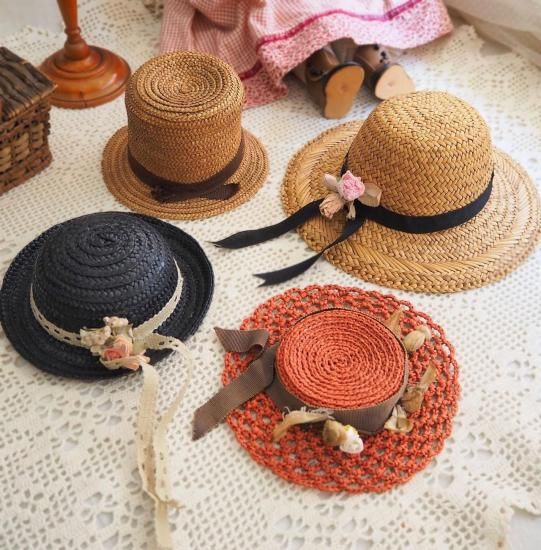 アンティーク ドール 帽子 | フランス ドールハット ドール用ストロー