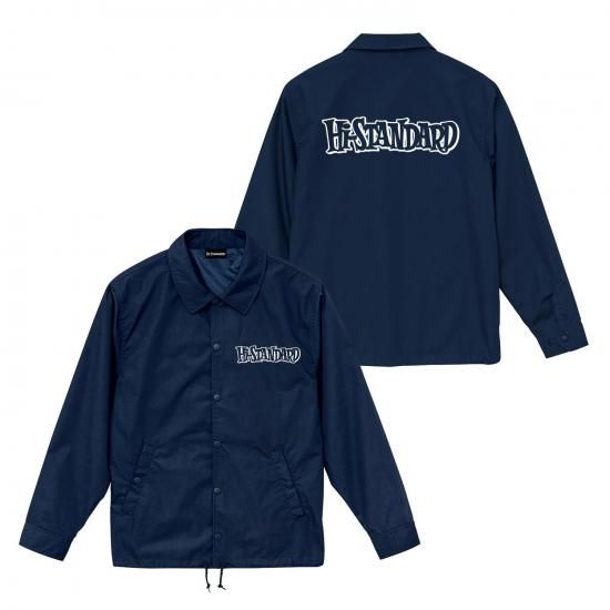 HS LOGO COACH JACKET（NAVY） - Hi-STANDARD OFFICIAL WEB STORE