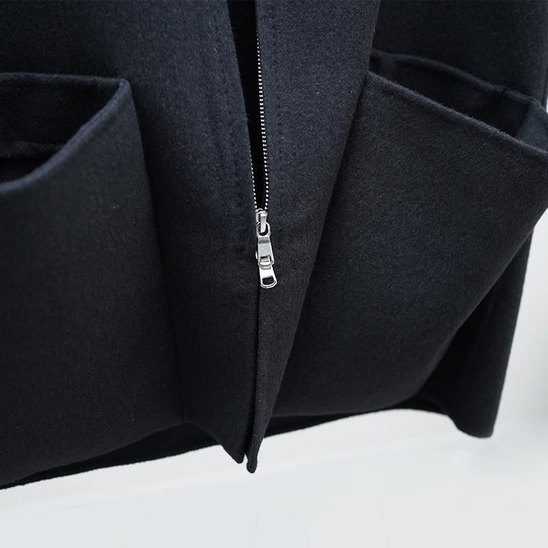 MAATEE&SONS】W-FACE VEST CHACOAL - THIRTY' THIRTY' STORE