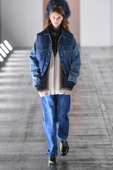 YOKE | 3/4 FRONT ZIP HIGHNECK RIB SWEATER(BLACK) | 3/4フロント