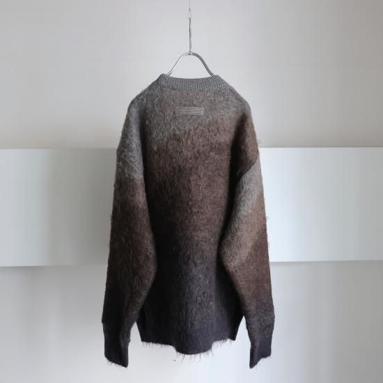 stein | シュタイン GRADATION MOHAIR KNIT LS(BROWN GREY GRADATION