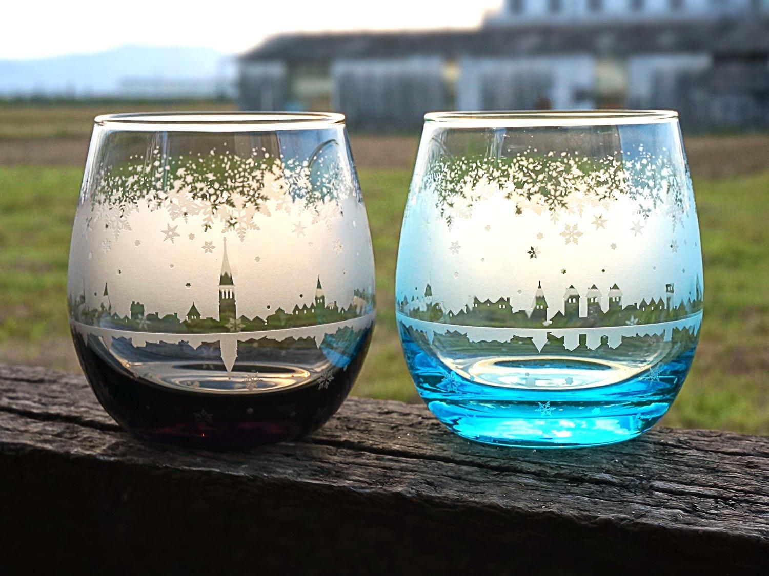 雪星街・円歌 | ロックグラス - crafterior / クラフテリア 硝子工芸店