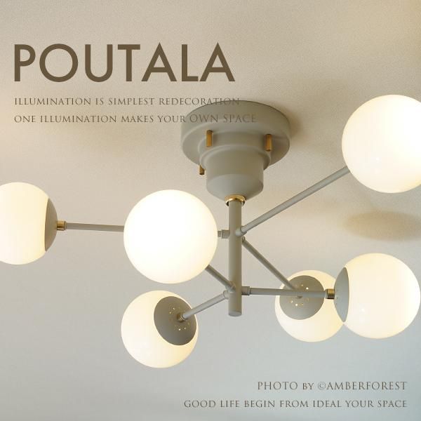 POUTALA (LT-4325 LT-4326) シーリングライト - AMBERFOREST