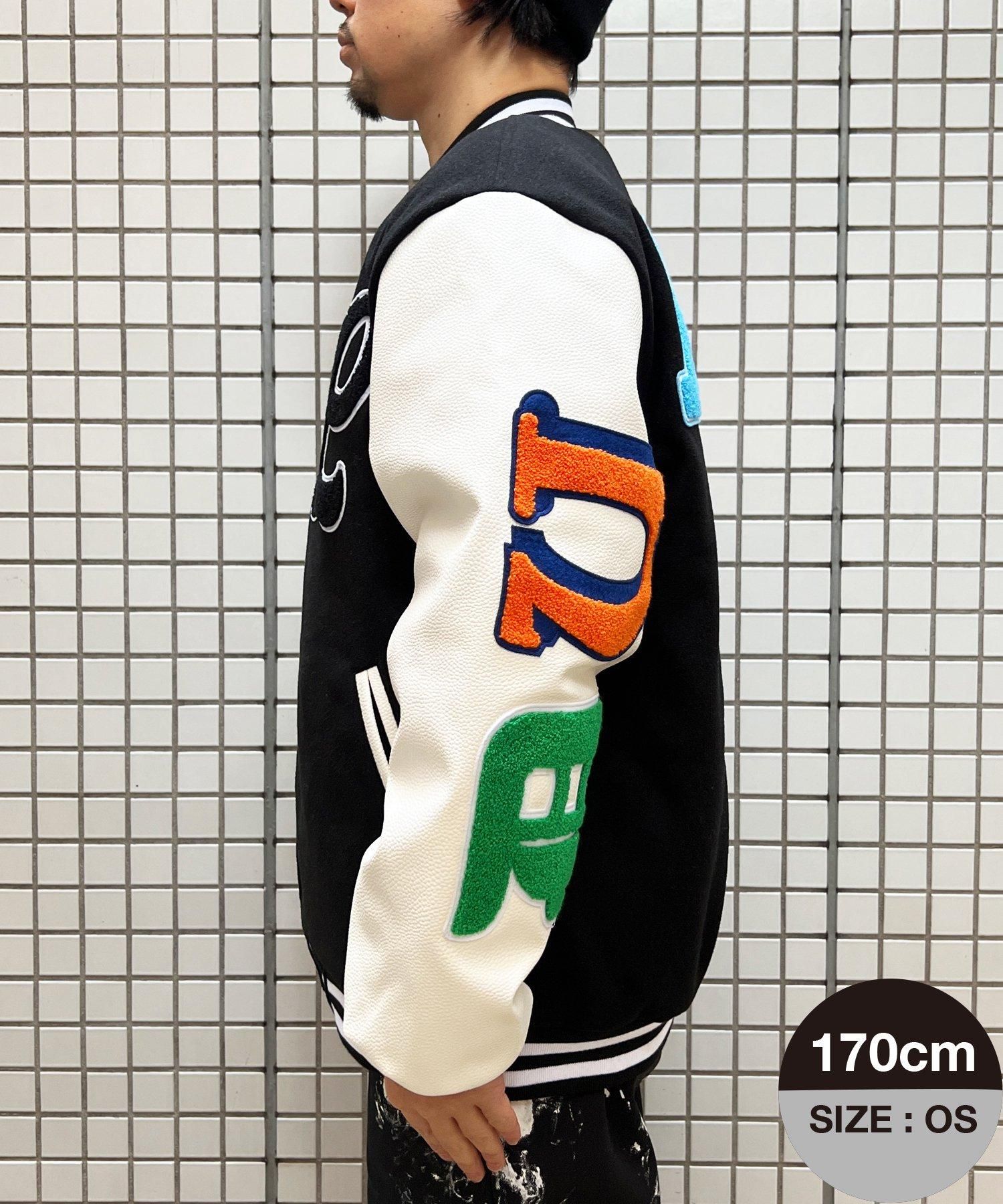 完売品 DUALISM multi font varsity jacket 完売品 DUALISM multi font