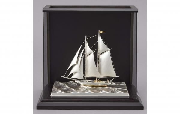 銀製 ヨット5号(2本マスト) スロープケース - TAKEHIKO - 武比古