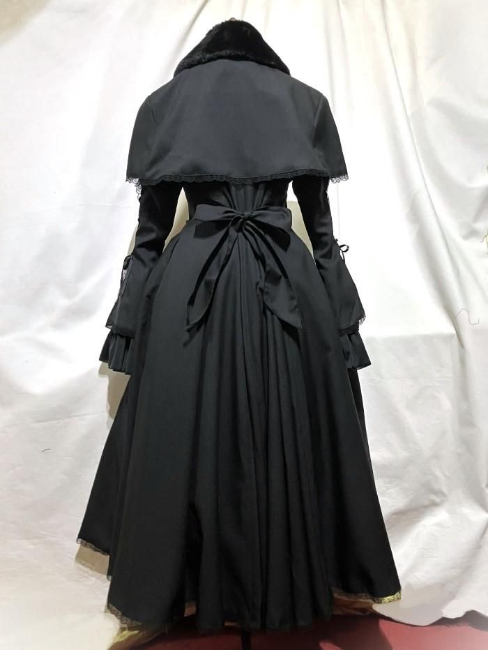 ◇受注商品◇デコレーションクロス付きファー衿ケープ+袖あみあげ