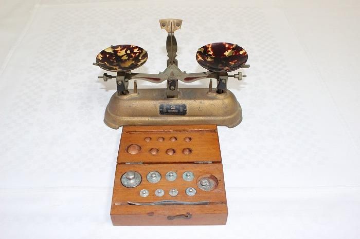 H-493昭和レトロ古い天秤計量器 大和製衛謹製NO,1296号製 - 石川県金沢