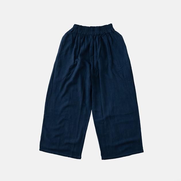 ヂェン先生の日常着｜ワイドパンツ ネイビー - ファッション - パンツ
