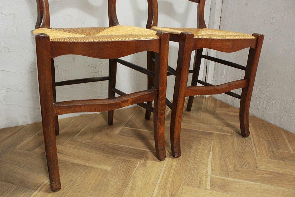 アンティーク バルーンバックチェア/ラッシュシート - アンティーク