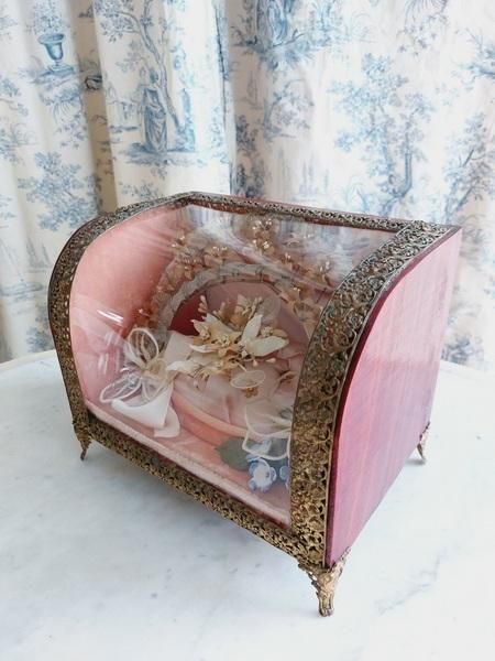 フランス製アンティークグローブドマリエガラスケース