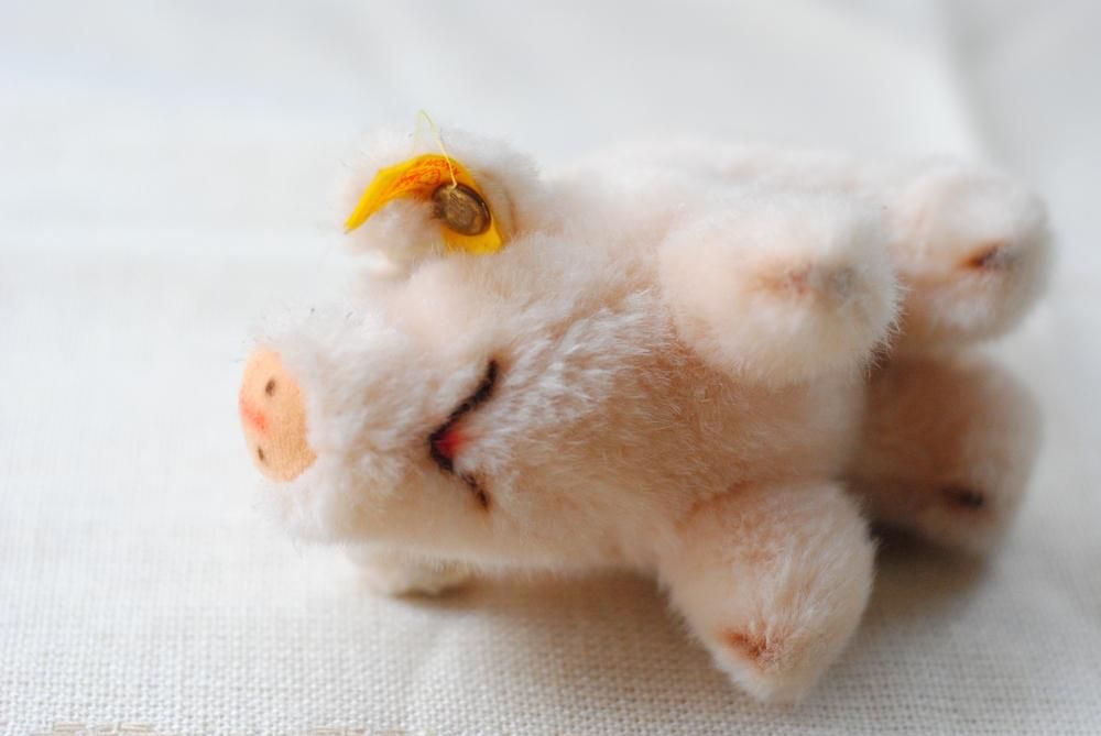 シュタイフ ドイツ製 ヴィンテージ こぶたのぬいぐるみ