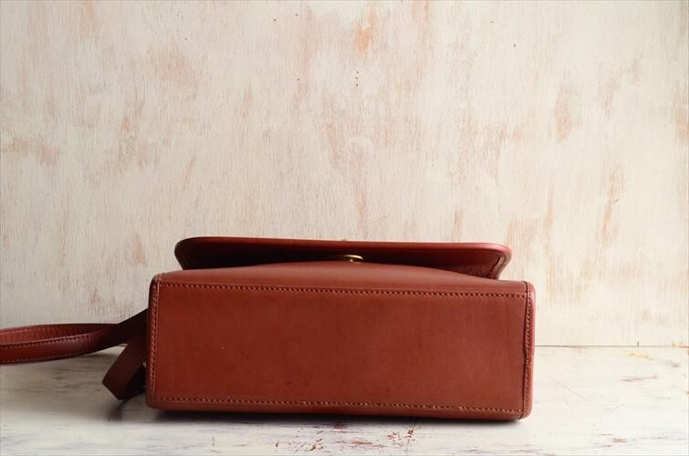 オールドコーチ レザー 2way ショルダーバッグ 茶色