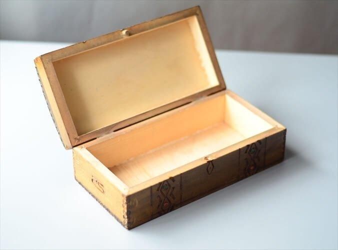 ドイツ製 木製小箱 アンティークボックス ヴィンテージ