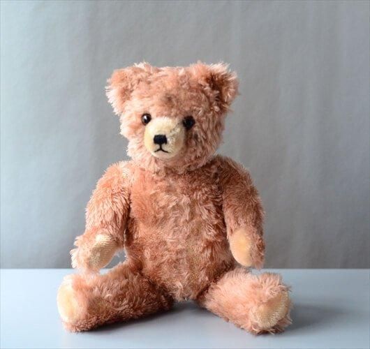 ドイツ製 ヴィンテージ ピンクテディベア 35cm