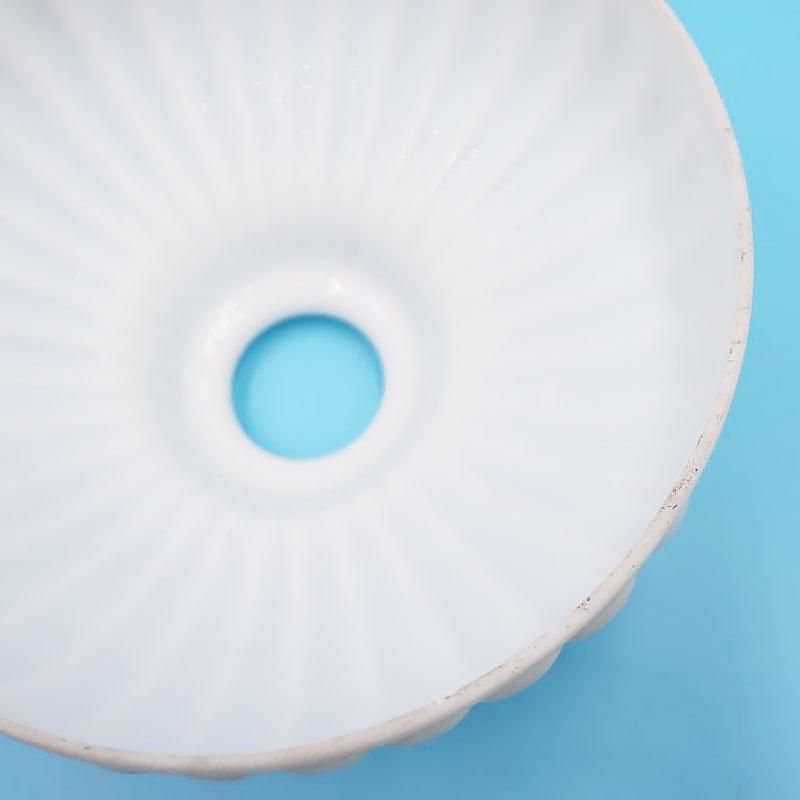 ヴィンテージ 昭和レトロ 電笠 ランプシェード 乳白 ガラス