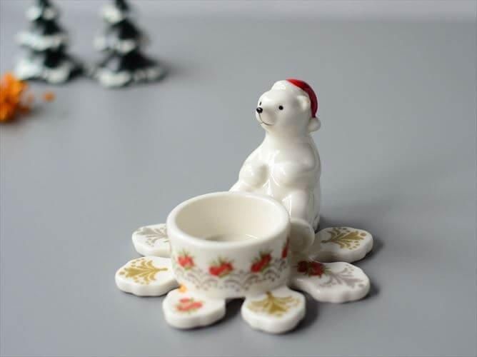 ドイツ製フッチェンロイター クリスマスベアーキャンドルホルダー