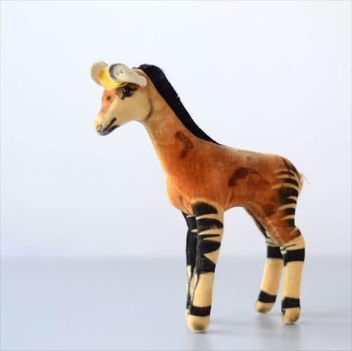 1960年代ドイツ製アンティークぬいぐるみオカピ希少品