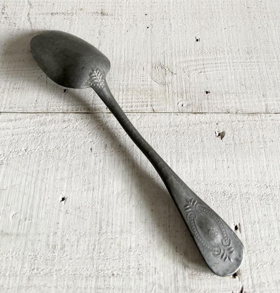 フランス アンティーク ピュータースプーン 4本セット