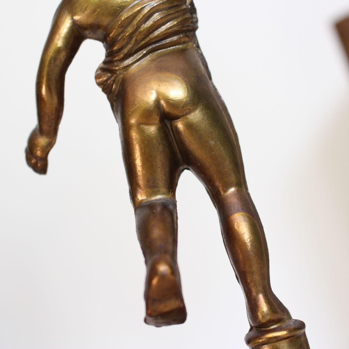 フランス アンティーク 真鍮製 エンジェル キャンドルスタンド