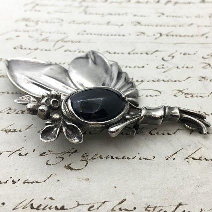 1910's Art Nouveau Silver Brooch（1920's アールヌーボー シルバー