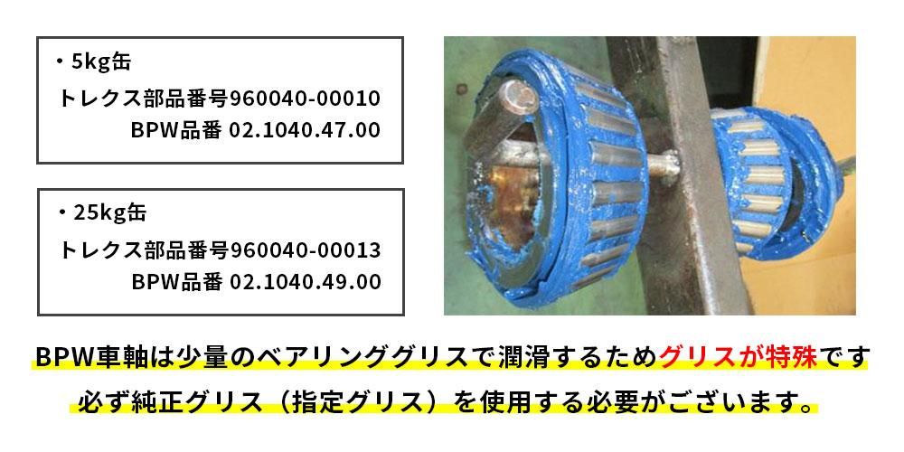 BPW製 車軸 純正グリス ECO-Li Plus（エコリチュームプラス）5kg
