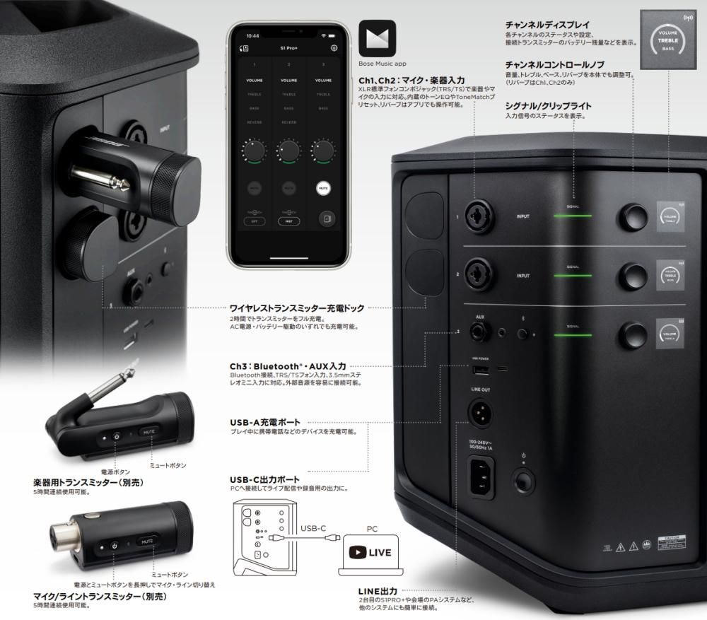 BOSE（ボーズ）WIRELESS PA SYSTEM Bose S1 Pro+