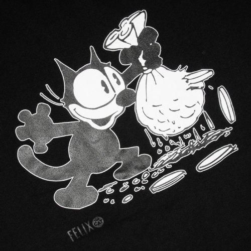 MORE BAGGY LIMITED ITEM FELIX THE CAT MAKE MONEY TEE / ブラック