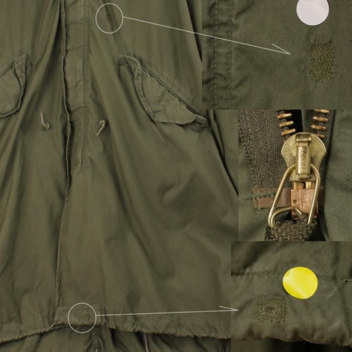 M-65 フィッシュテール パーカー 米軍 実物 シェル+ライナー+フード 3