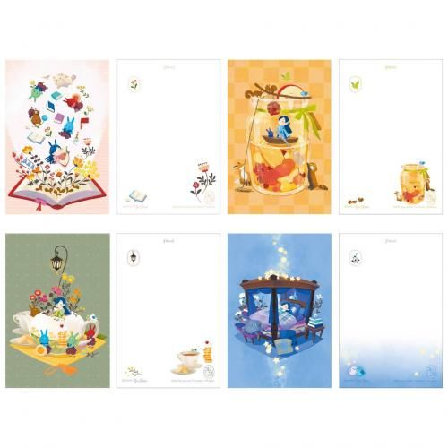 本好きの下剋上 ミニマイン箔押しポストカード 4種セット - TOブックス