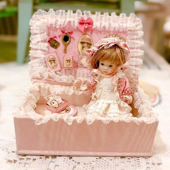 日本のビスクドール作家 ＊ ”ちびくま工房 ” さんより ＊ 夢見るピンク