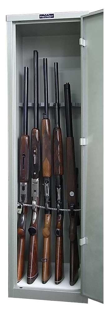 KSK ガンロッカー A型 【スコープ対応 6挺入れ】オフブラック 在庫