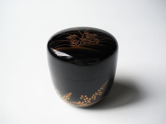 秋草蒔絵中棗 (共箱)智斎 - 茶道具販売 栗林園