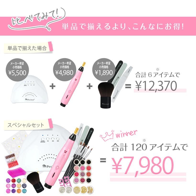 プチトルCR-ジェルネイルスペシャルセット - ネイルマシン プチトル