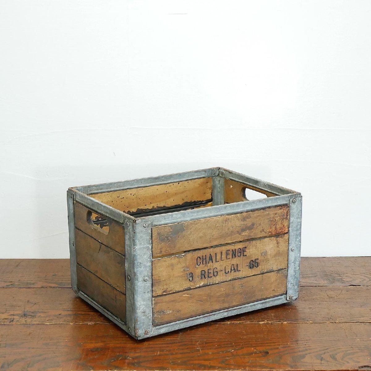 ヴィンテージ 木箱 アメリカ ウッドボックス ミルククレート 運搬箱