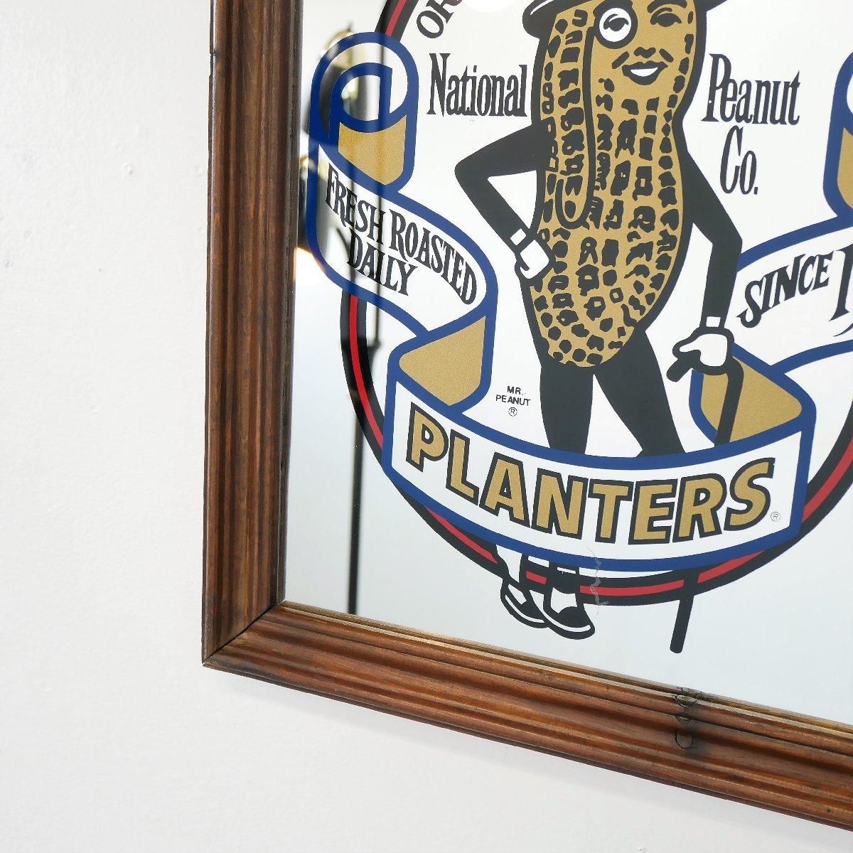 ヴィンテージ ミスターピーナッツ パブミラー アメリカ 額装 PLANTERS