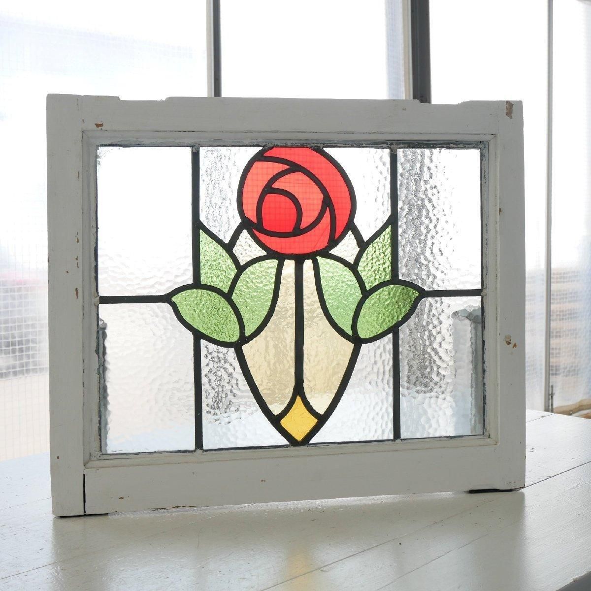 ステンドグラス 窓 建具アンティーク -通販-ローズボールアンティークス