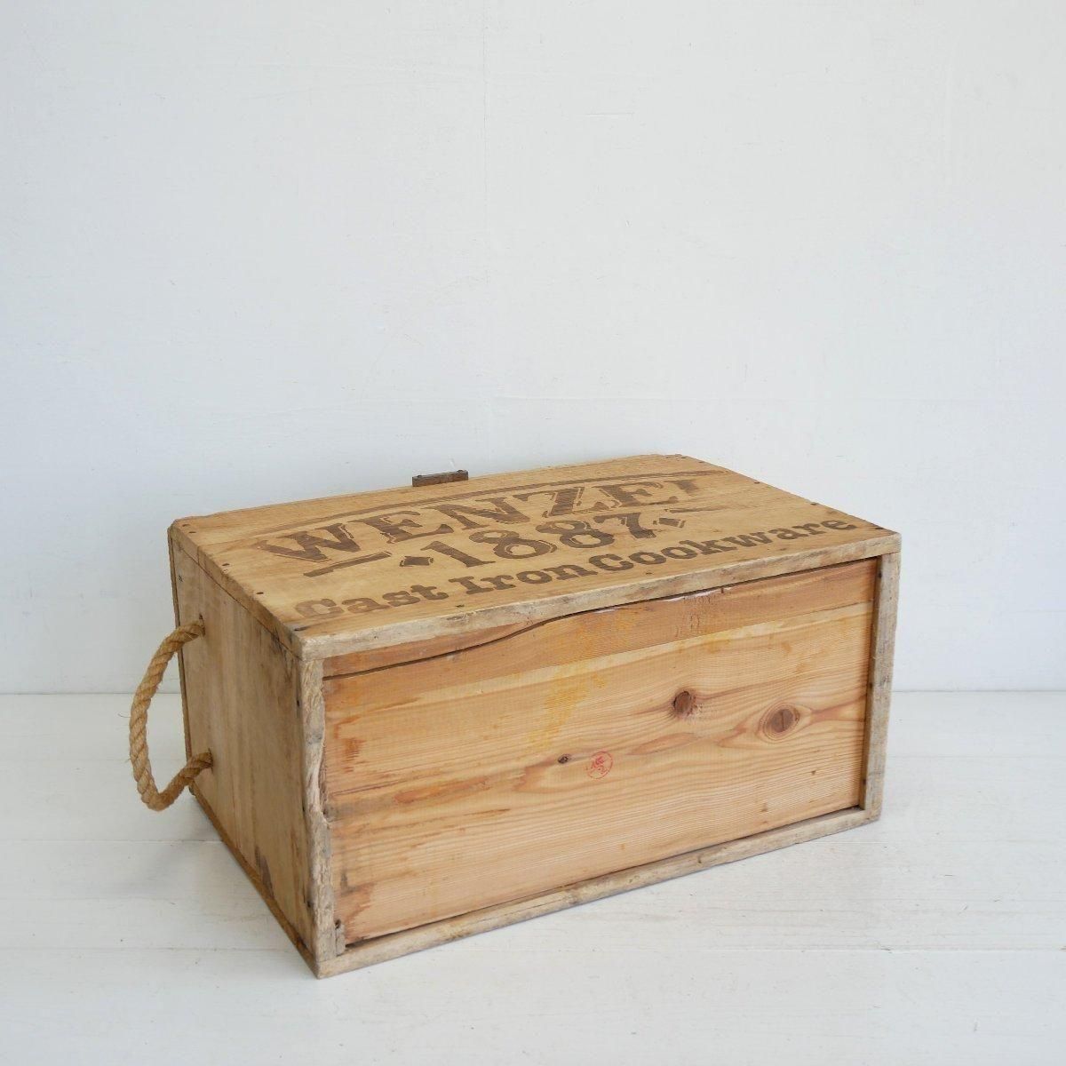 ヴィンテージ 木箱 キャンプ 収納箱 -通販-ローズボールアンティークス