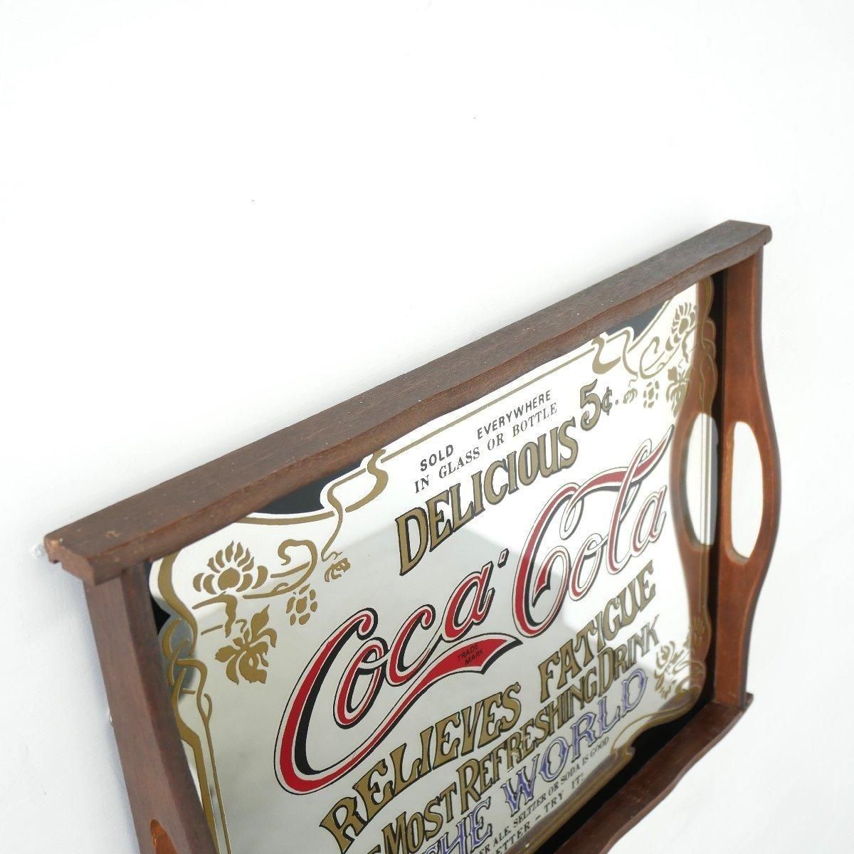 ヴィンテージ パブミラー 鏡 コカコーラ -通販-ローズボールアンティークス