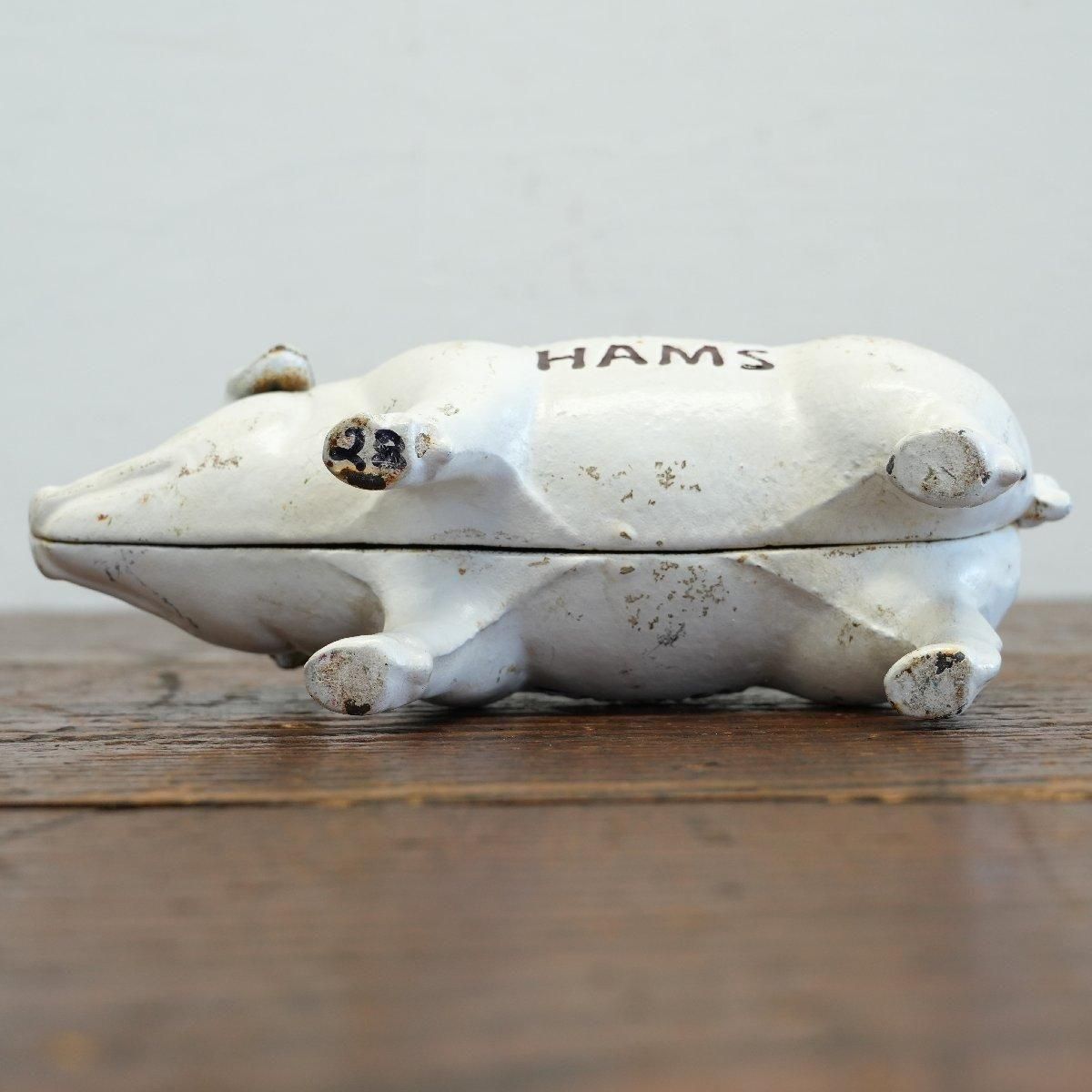 ヴィンテージ ブタ 貯金箱 鋳鉄製 置物 -通販-ローズボールアンティークス