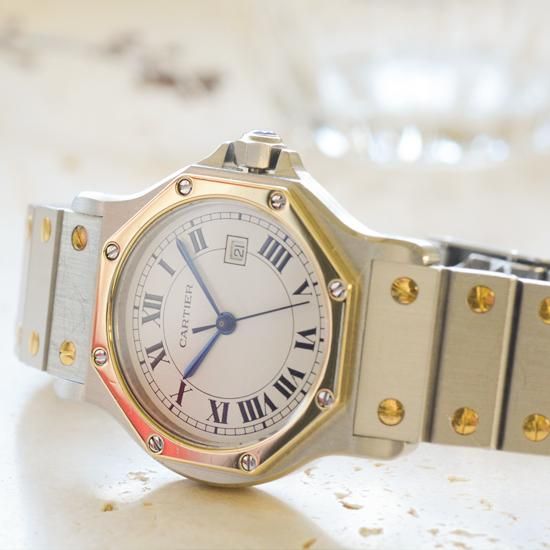 カルティエ Cartier｜サントスオクタゴン LM｜自動巻き・1980年代製