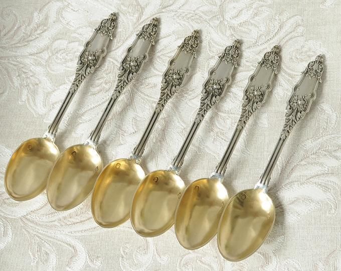 フランスアンティーク銀器【純銀950】ピュイフォルカ ティースプーン