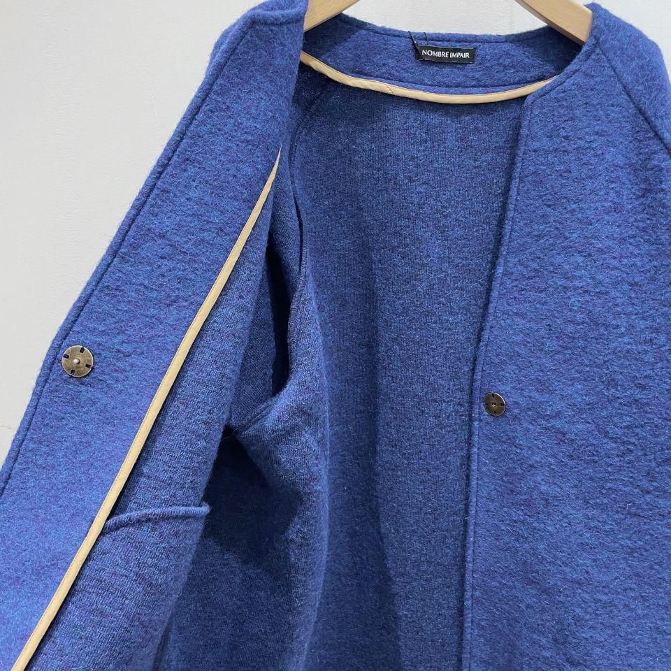 NOMBRE IMPAIR - スライバーニット ショートコート - Sheth Online