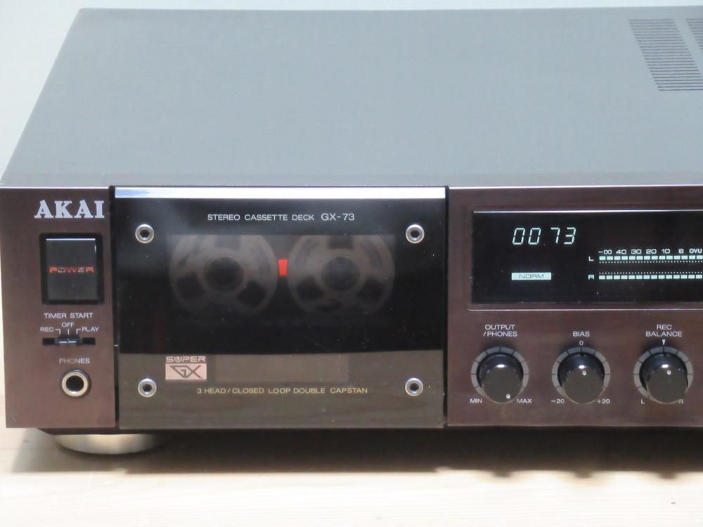 中古】 AKAI カセットデッキ GX-73 【送料無料】 - 中古 カセット