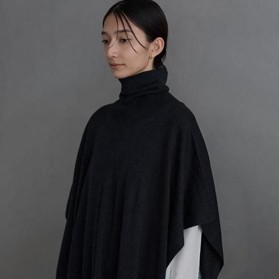 DRESS HERSELF オンライン マルチポンチョ/シルクカシミヤ